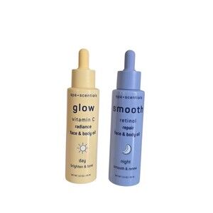 Spa Scentials Glow Vitamin C & Smooth  Retinol Repair Face & Body Oil 3.2fl Oz